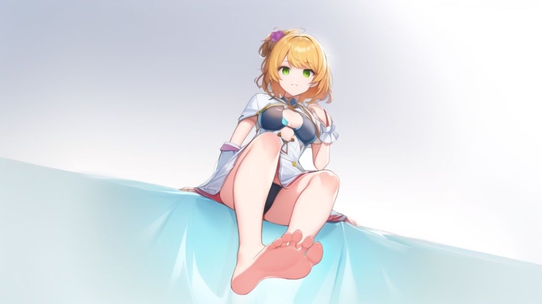 サンプル画像4:女の子に踏み落とされるミニゲーム(ShiriTOAshi) [d_336727]