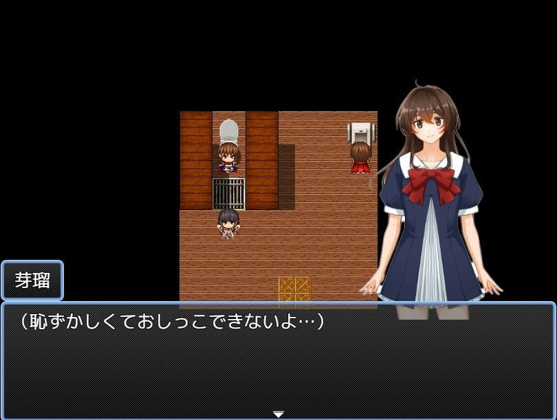 サンプル画像2:もしもキャンプ先のトイレが男女共用だったら(えちえちげーむず) [d_338277]