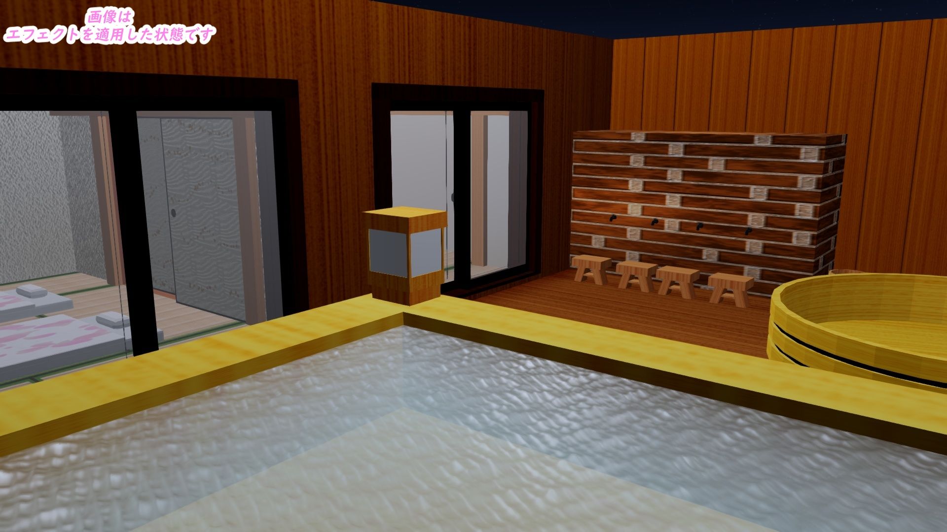 サンプル画像5:［3D Model Stage］ 露天風呂付き客室(時間空間) [d_340309]