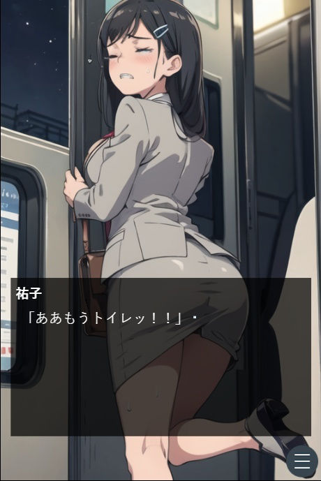 サンプル画像3:美人上司OLの終電おしっこ我慢(Vida Loca) [d_347618]