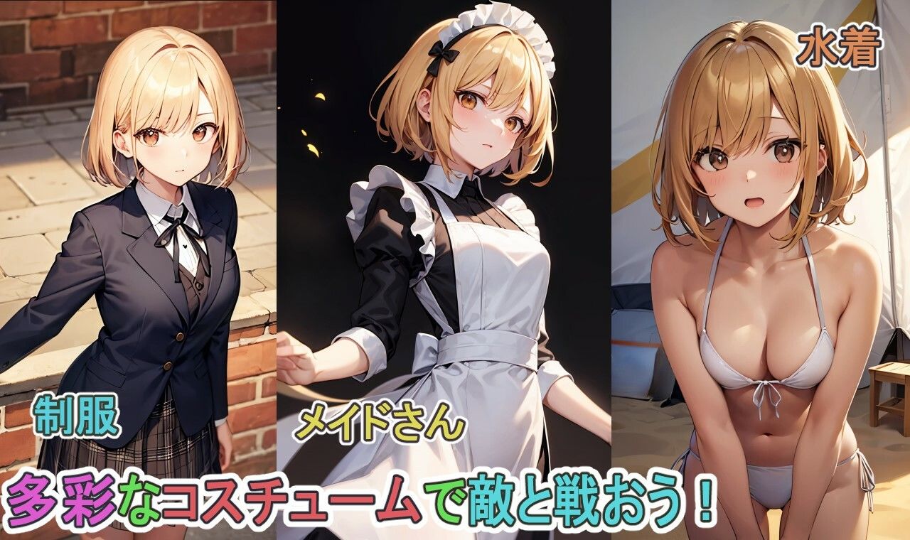 サンプル画像5:戦うメイドとコスプレ宇宙基地(ゼンリョーAI) [d_350901]