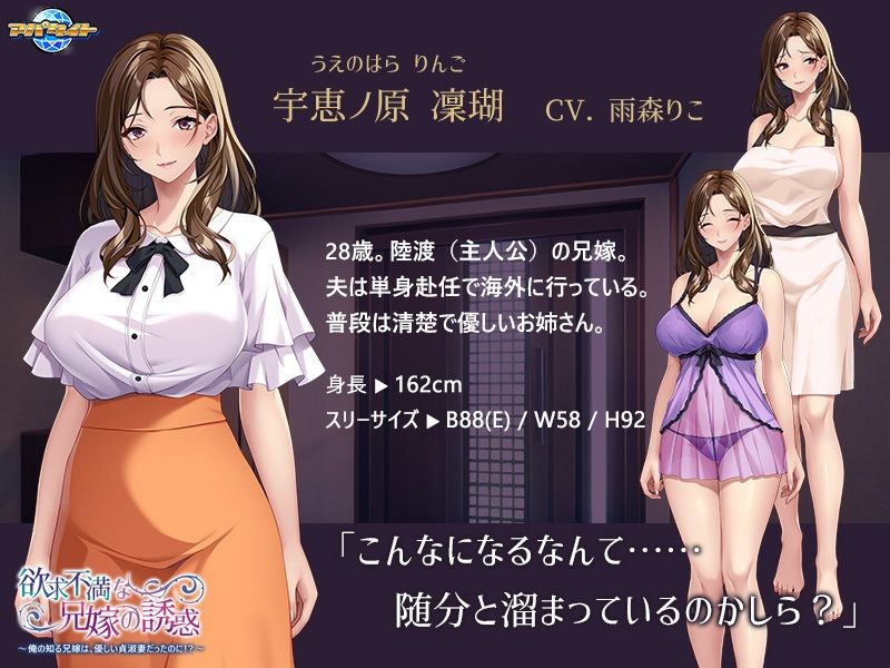 サンプル画像1:欲求不満な兄嫁の誘惑〜俺の知る兄嫁は、優しい貞淑妻だったのに！？〜(アパタイト) [d_364969]