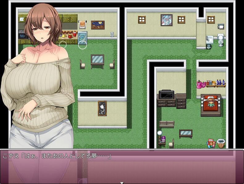 サンプル画像6:未亡人こずえの淫らな独身生活(砂時計と鉛筆) [d_365132]