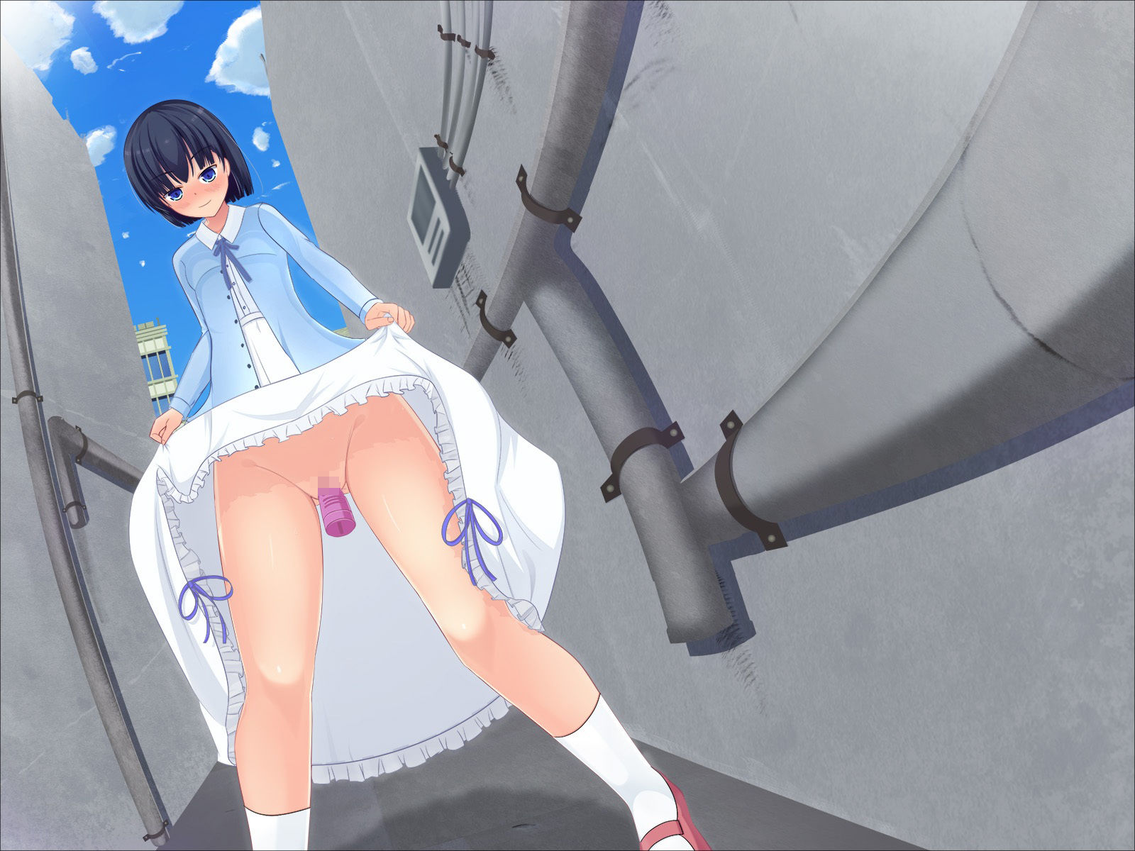 サンプル画像6:清楚でえっちな後輩(おかえる研究所) [d_366460]