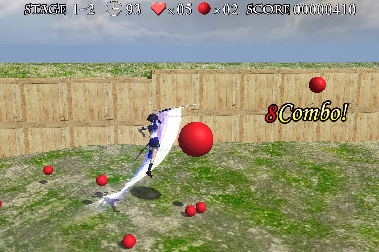 サンプル画像1:帯刀少女(Rectangle) [d_374192]