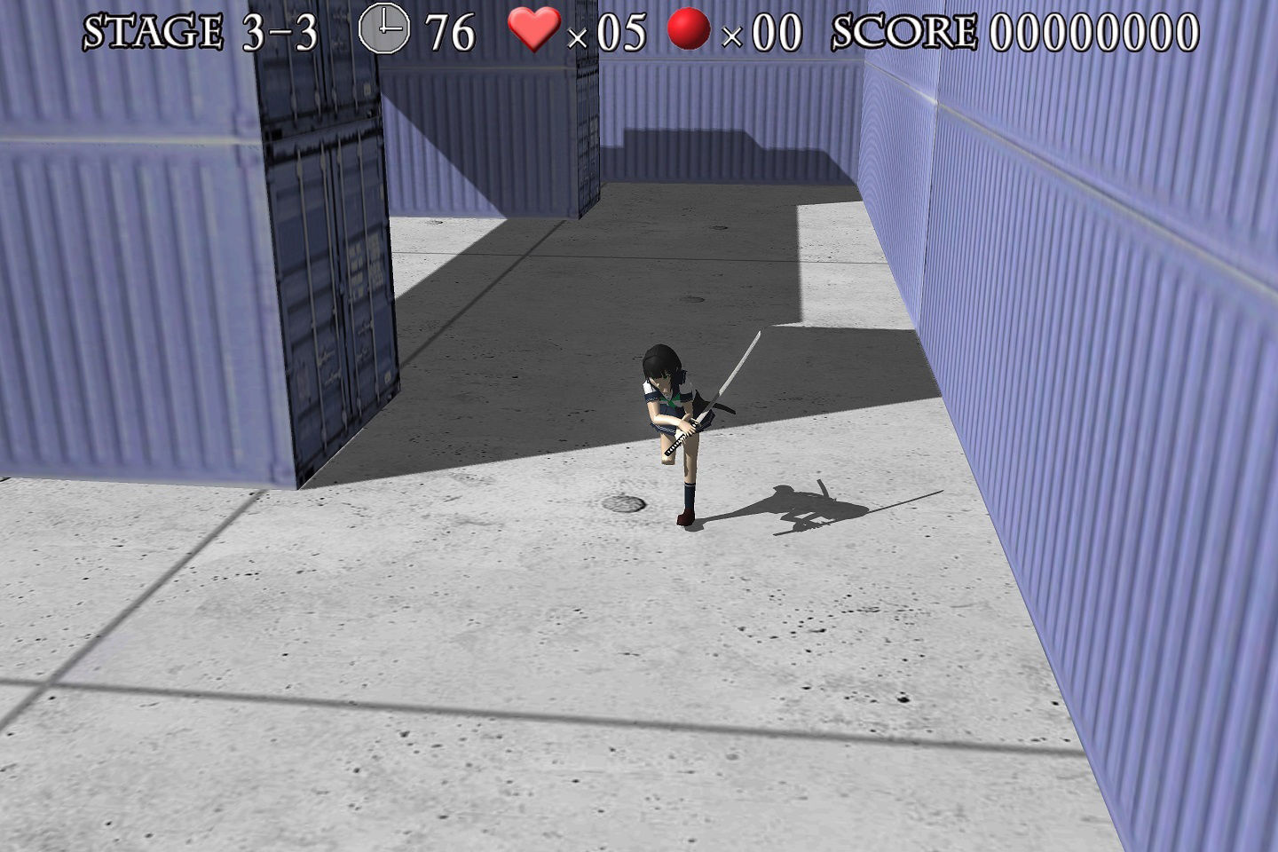 サンプル画像4:帯刀少女(Rectangle) [d_374192]