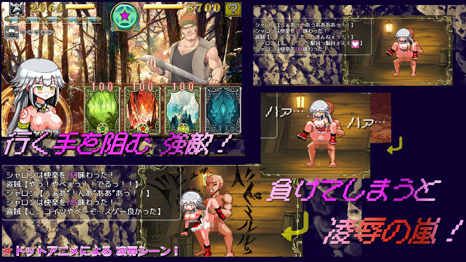 サンプル画像1:白龍の巫女と漆黒の騎士(ギンギラドット☆スター) [d_398625]