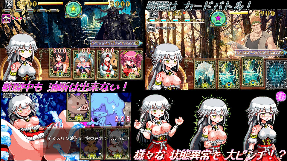 サンプル画像5:白龍の巫女と漆黒の騎士(ギンギラドット☆スター) [d_398625]