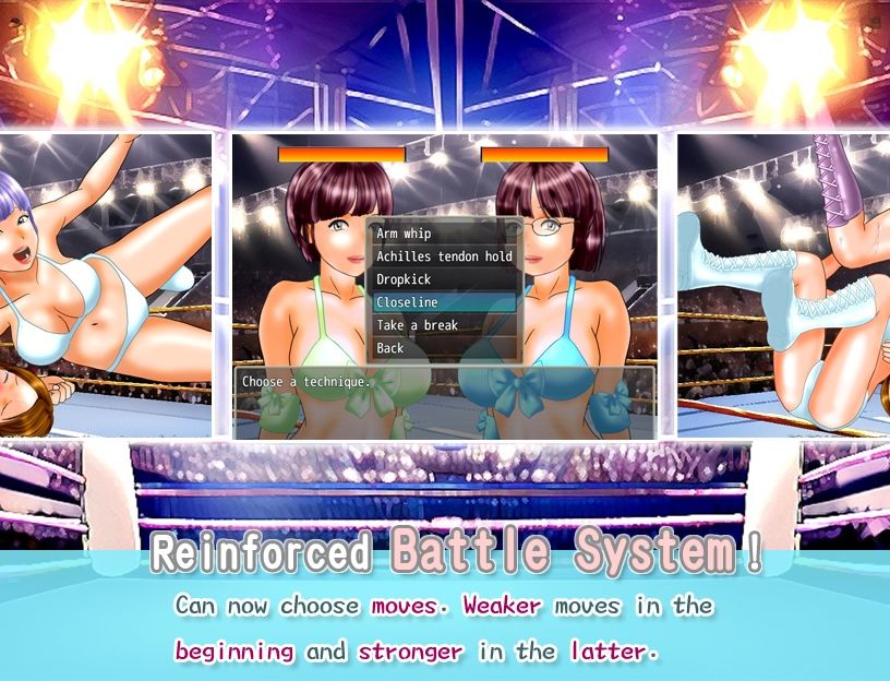 サンプル画像3:School girls’ wrestling simulation game ’Doki Doki☆Death Match 2: Reincarnated Matchmaker’(温泉たまご) [d_415548]
