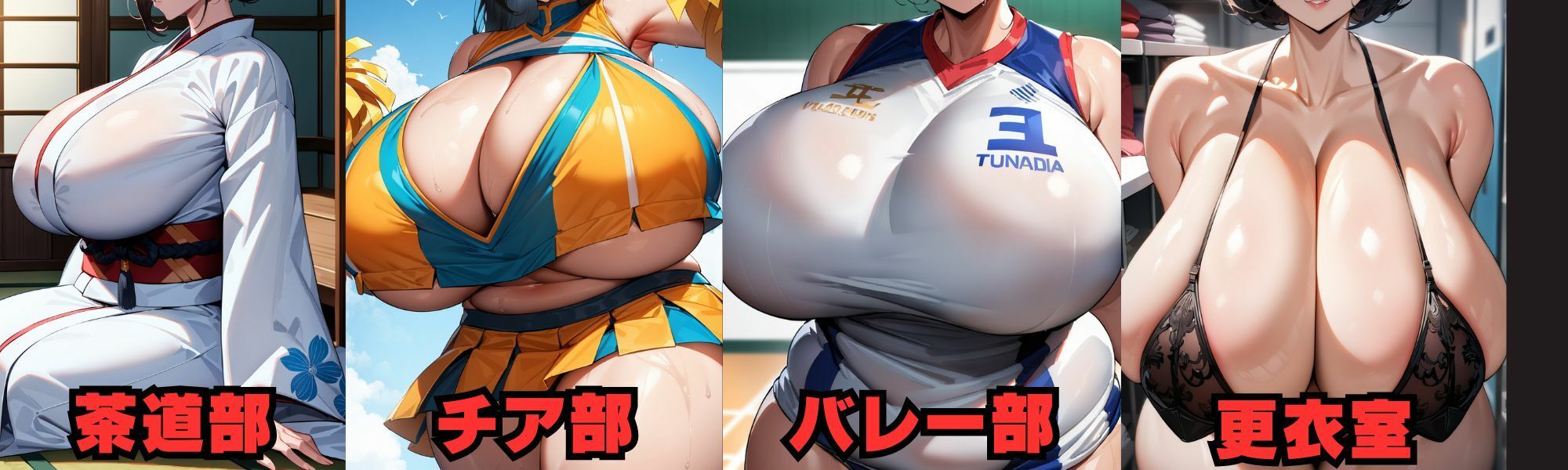 サンプル画像2:でかぱい学園(大母音) [d_423174]