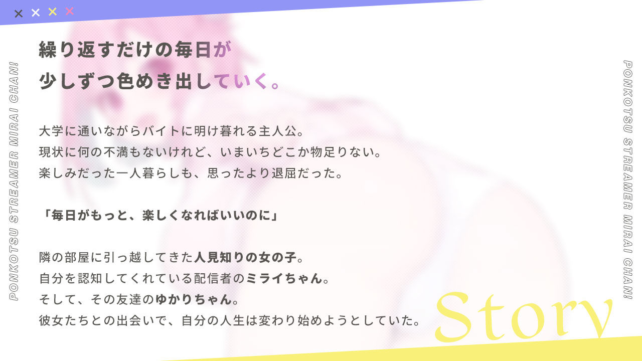 サンプル画像1:ぽんこつ生主ミライちゃん〜えっちなコメント受付中〜(むねにくたべたい) [d_423857]