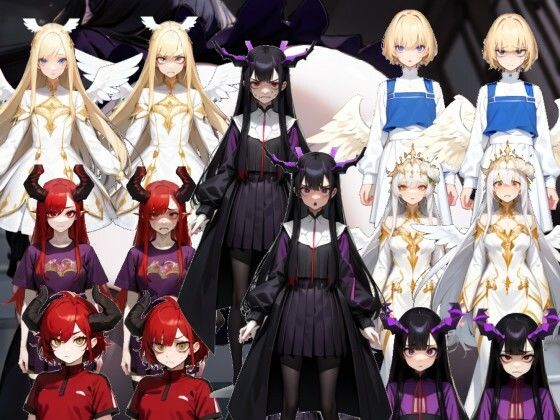 サンプル画像4:【スマホ・PC両対応/MultiLang】あなたは女の子をエッチに見る能力を手に入れた！5 天国地獄編(黒揚げ) [d_426081]