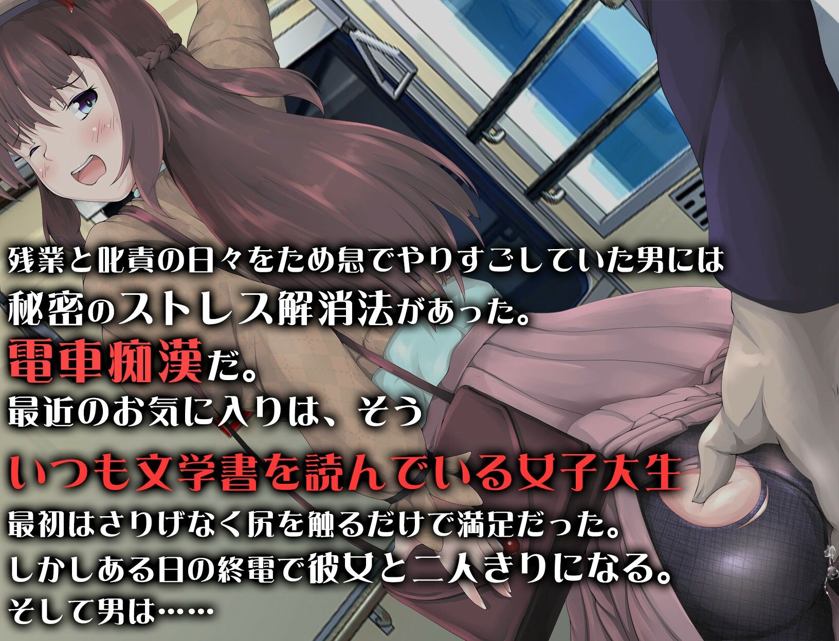 サンプル画像1:電車と巨乳と私と文系女子大生と痴●と(痴●ブラジャーズ) [d_426420]