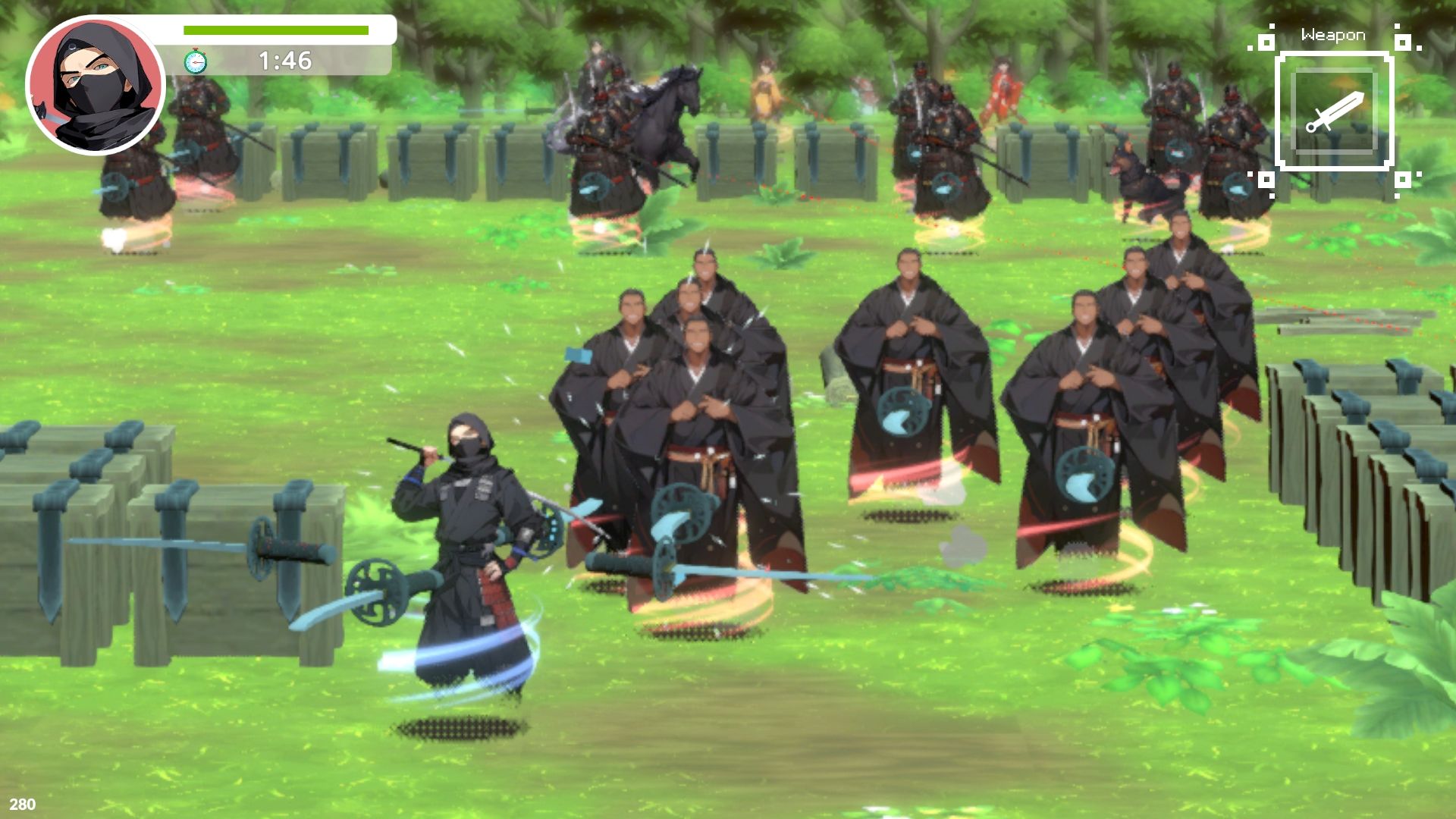 サンプル画像1:山賊忍者(ハーフトーンドット) [d_433103]