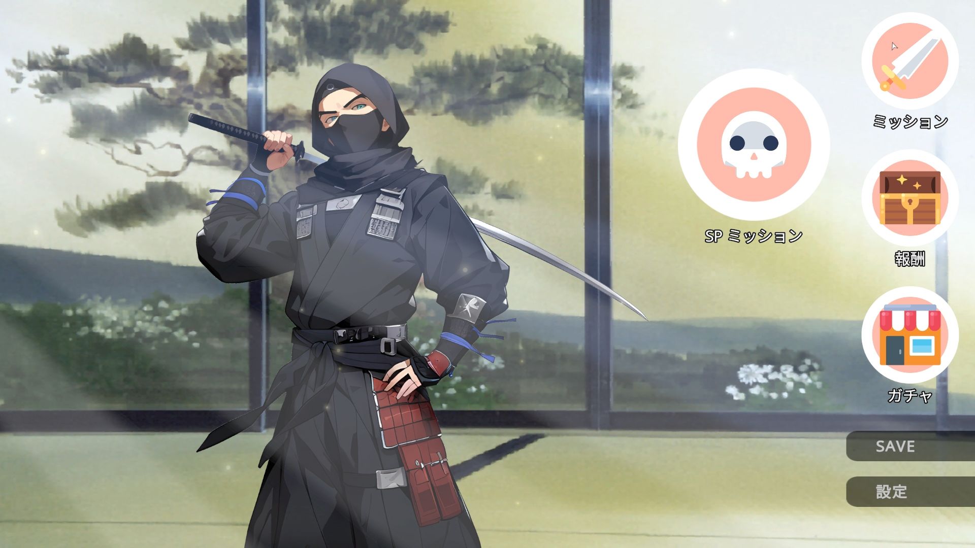 サンプル画像3:山賊忍者(ハーフトーンドット) [d_433103]