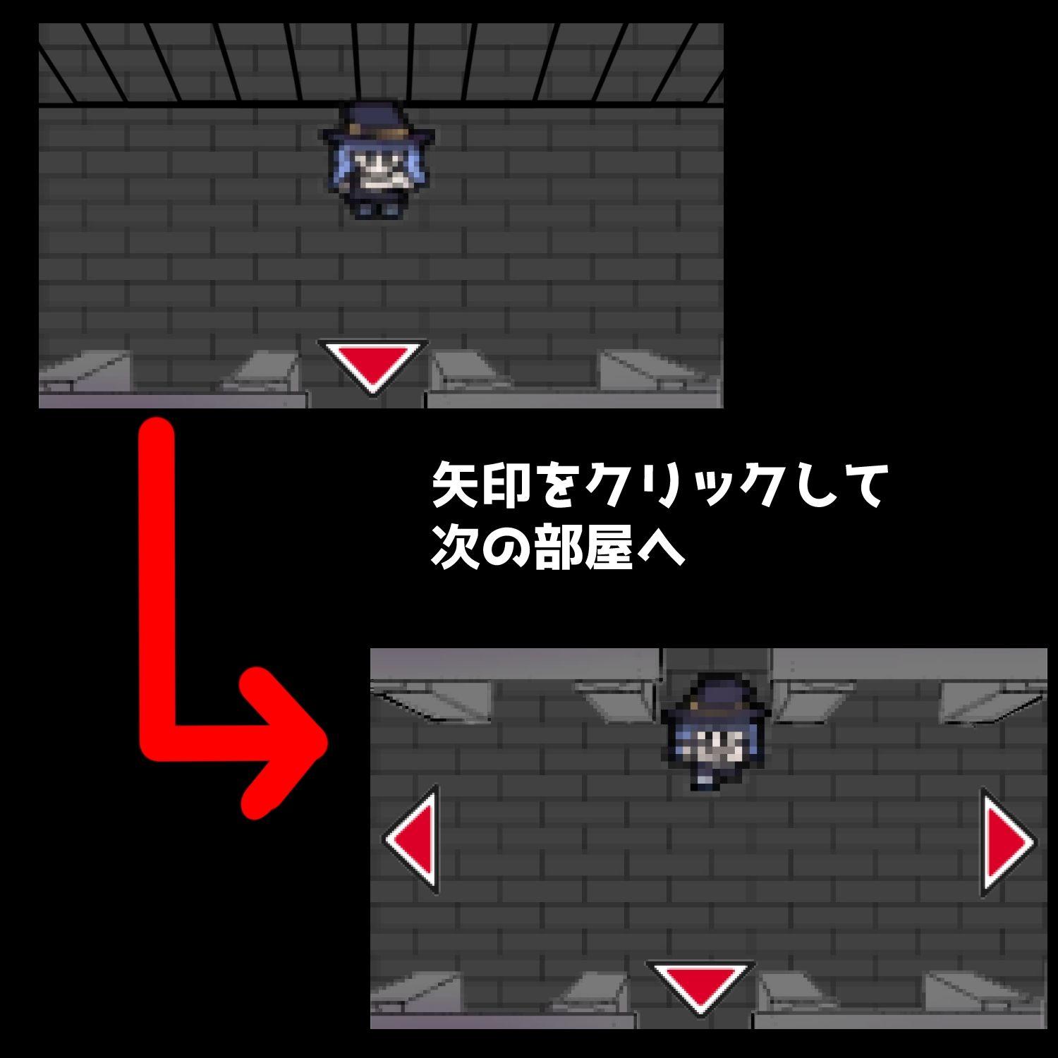 サンプル画像1:脱出ダンジョン〜魔法使い編〜(ハギターウサギ) [d_440871]