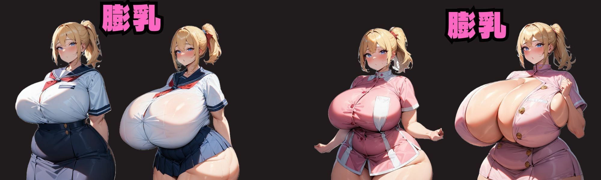 サンプル画像2:膨乳彼女(大母音) [d_443690]