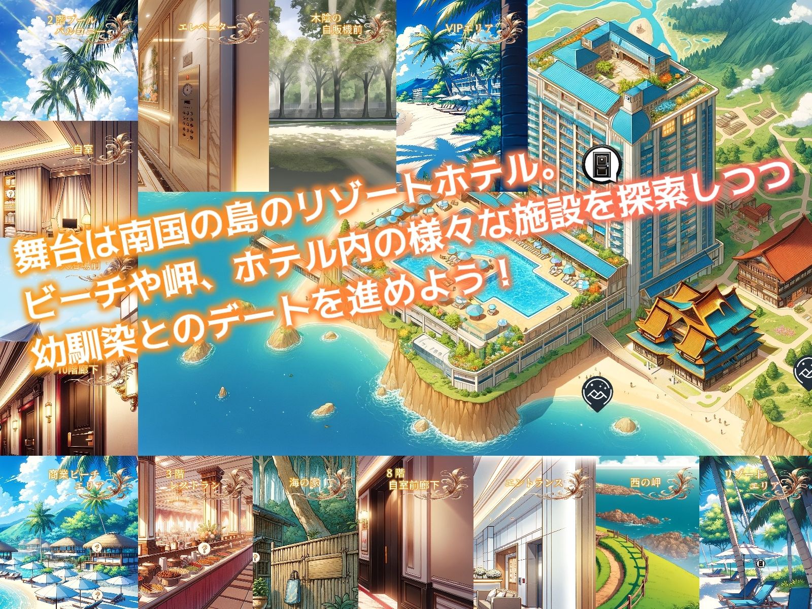 サンプル画像4:ひと夏の思い出 〜僕を誘惑する褐色の悪女たち〜(からくりや_ゲーム置き場) [d_465216]