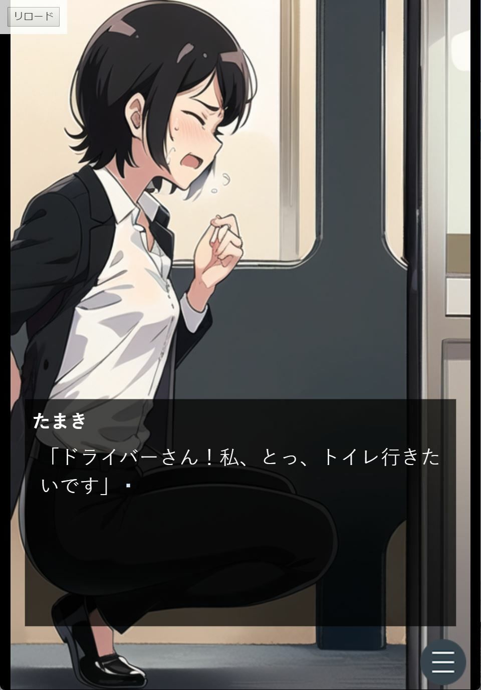 サンプル画像3:美人ツアコンがバス車内でおしっこ我慢できなくなる話(Vida Loca) [d_465831]