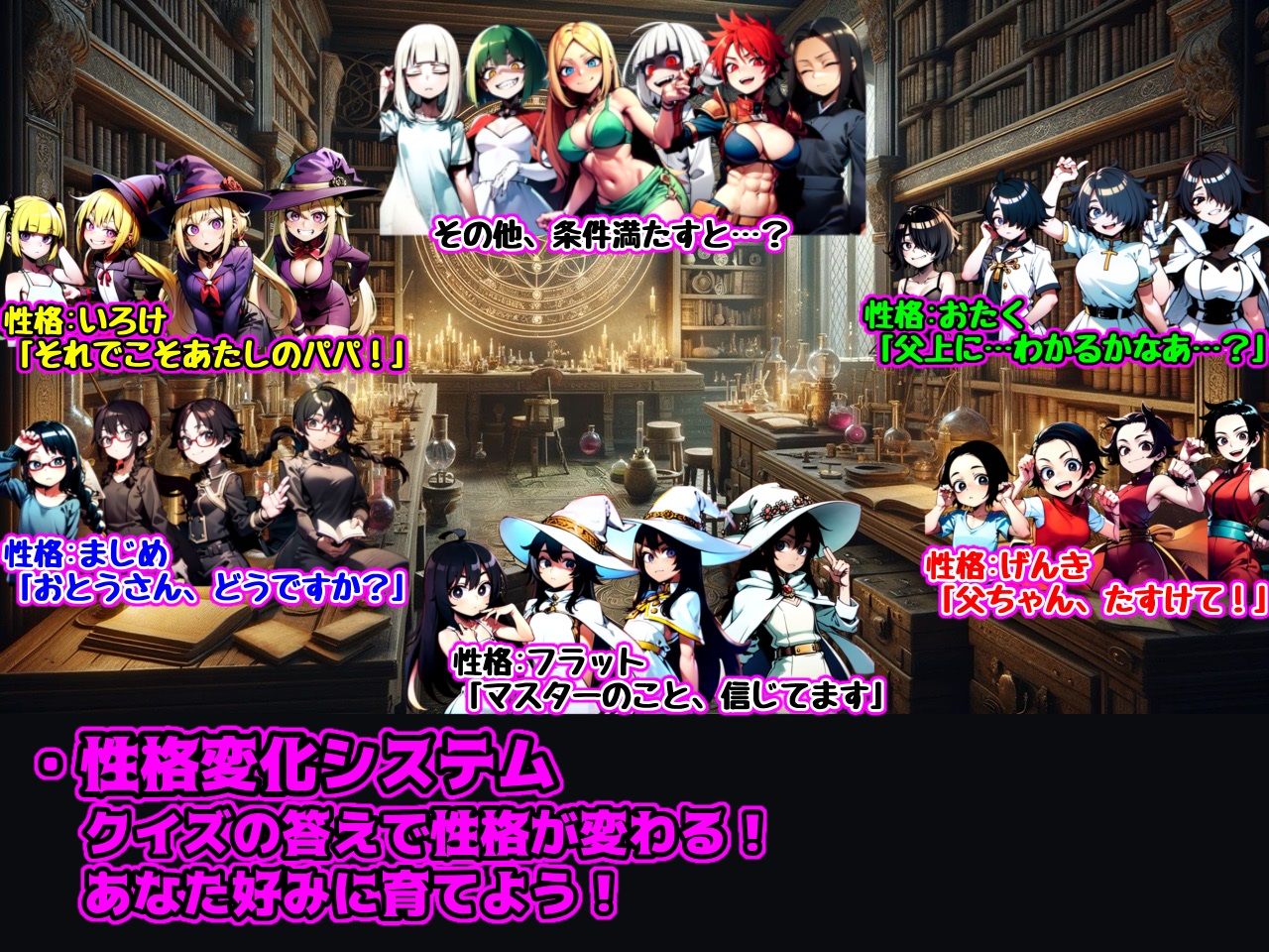 サンプル画像5:【Android版同梱】クイズ子育て まいホムンクルス！(ヤバイ狸の集会所) [d_472583]