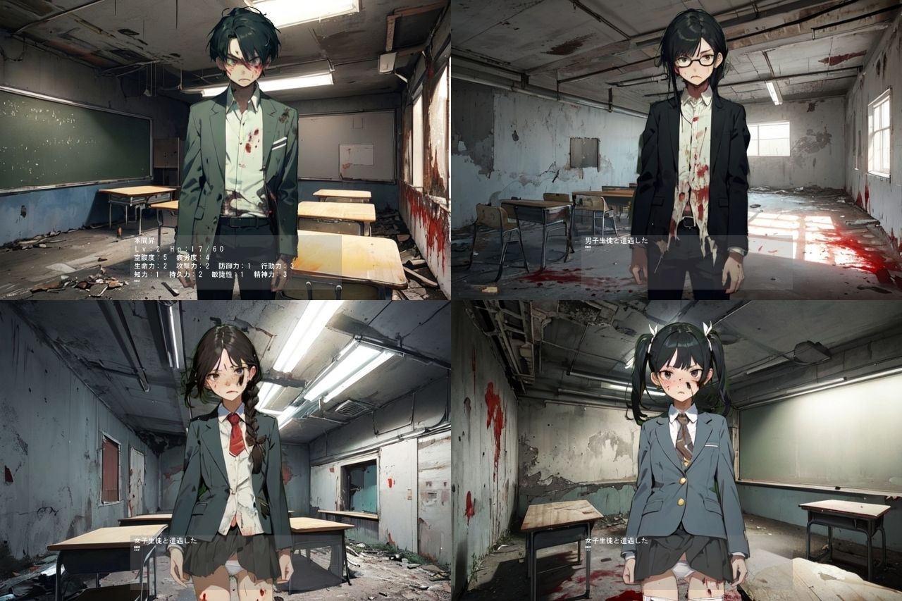 サンプル画像2:School Survivors(vagrantsx) [d_473312]