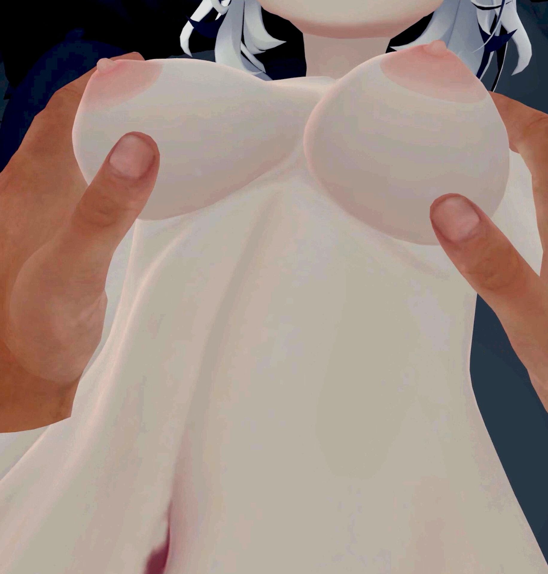 サンプル画像1:【VR専用】寝ているあの娘を壊してみた。(GrabThree) [d_480820]