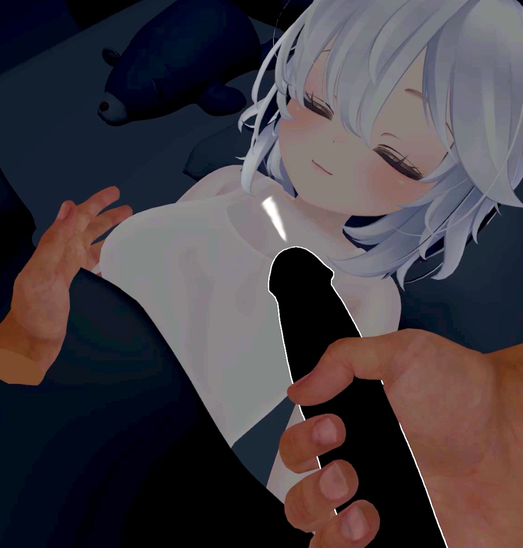 サンプル画像3:【VR専用】寝ているあの娘を壊してみた。(GrabThree) [d_480820]