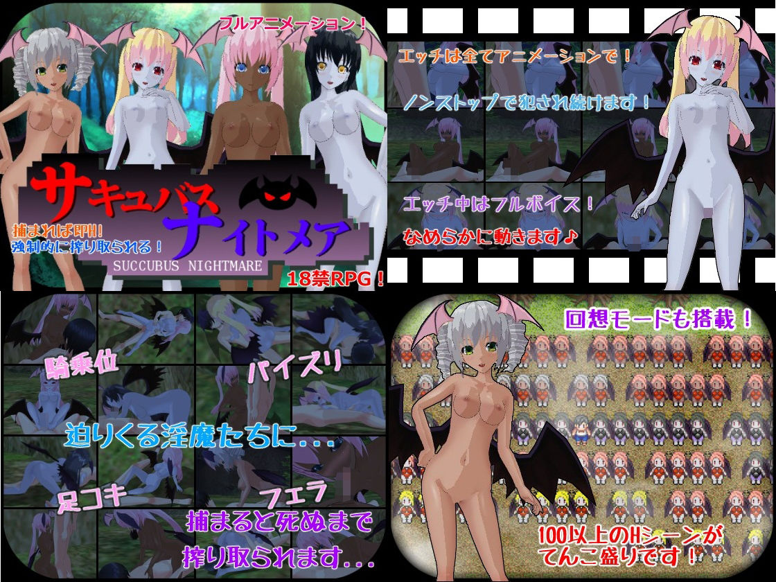 サンプル画像1:【年末年始】『サキュバスナイトメア』シリーズ4作品まるごとセット【販売期間1月13日まで】(Animism) [d_496703]