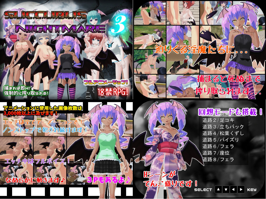 サンプル画像4:【年末年始】『サキュバスナイトメア』シリーズ4作品まるごとセット【販売期間1月13日まで】(Animism) [d_496703]