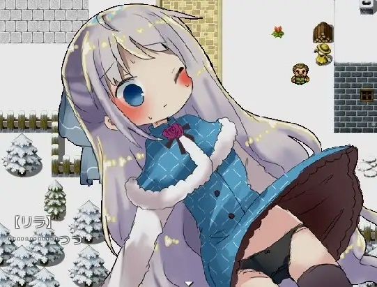 サンプル画像3:リラと小さな雪の町(ナベフタ工房) [d_498971]