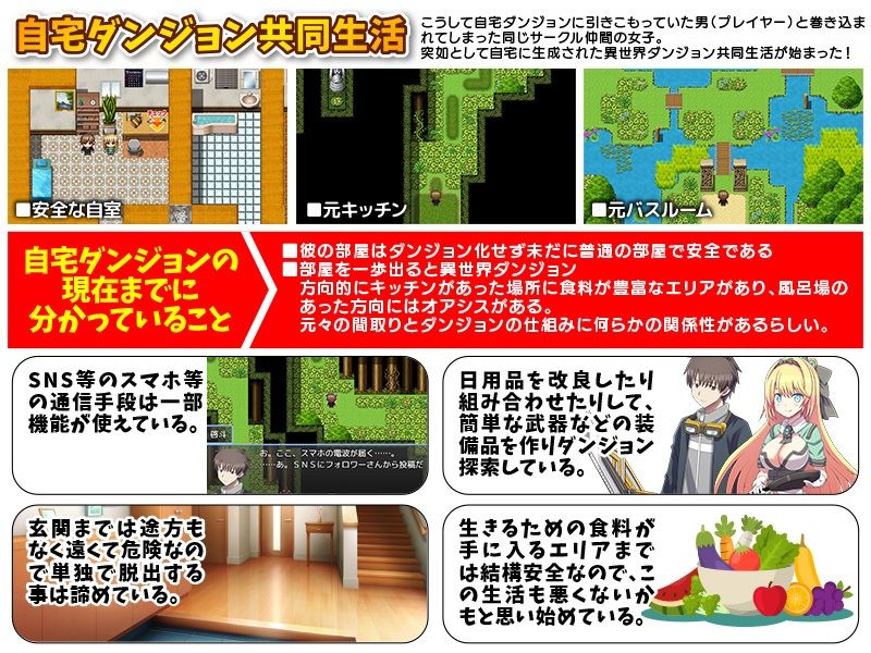 サンプル画像3:自宅が突然ダンジョン！当然俺は自室で引きこもりです(REP！) [d_506891]