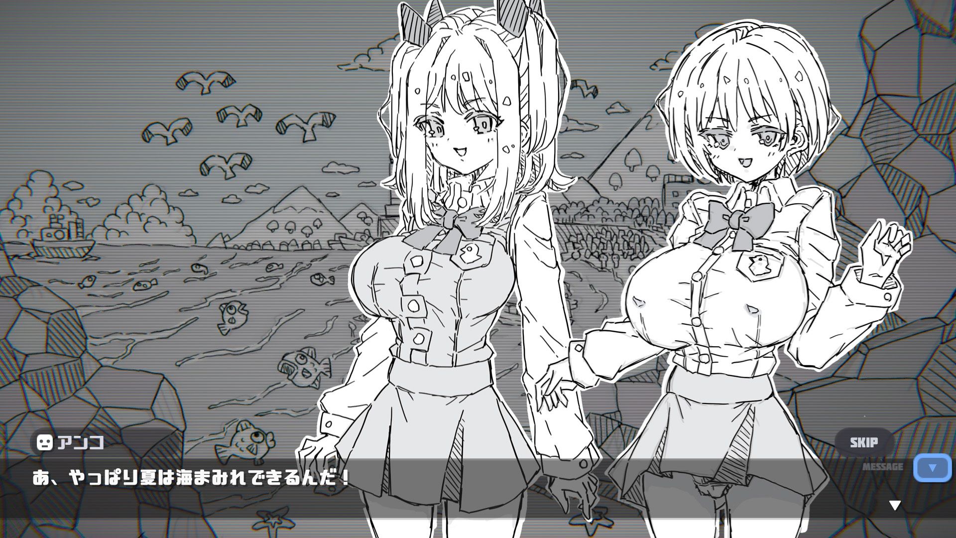 サンプル画像3:ソシャゲHome画面風おさわりミニゲーム(uchu) [d_513861]