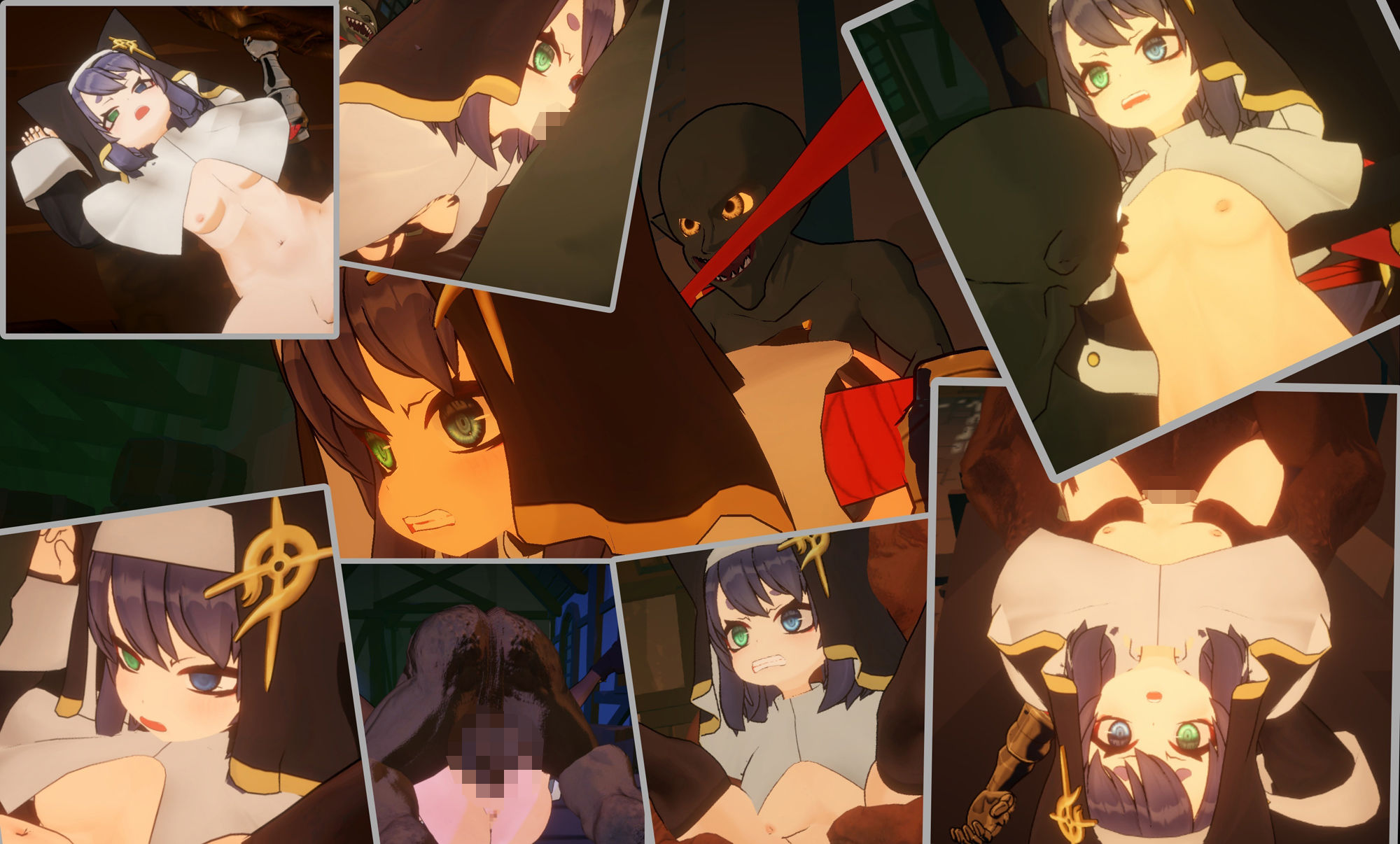 サンプル画像3:ヴルツェルシスターズ「わっちがゴブリンみたいなザコに負けるわけないじゃろう？」(浮根床) [d_517619]