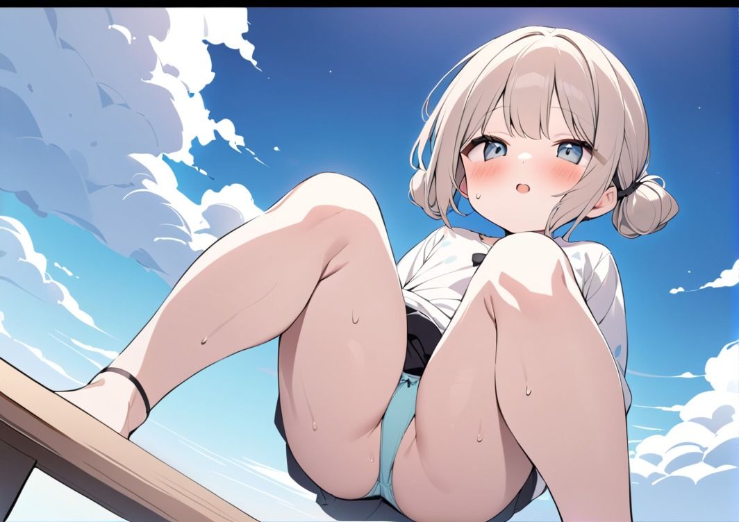 可愛い女の子のパンツを青空の下で見たい！
