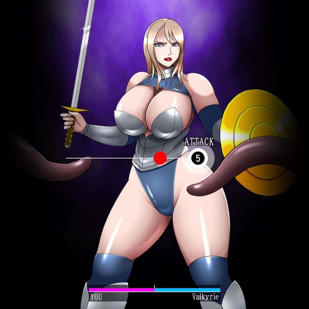 女騎士VS触手モンスターの画像1