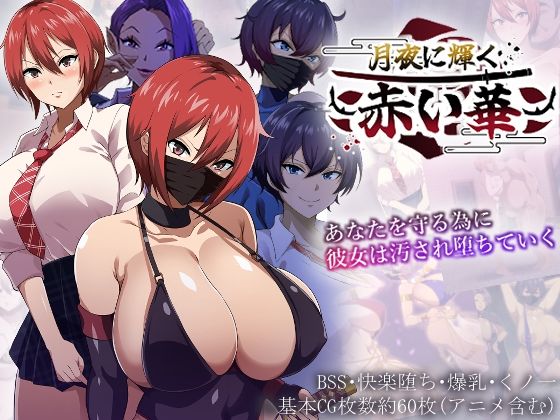 『d_608558』月夜に輝く赤い華のパッケージ
