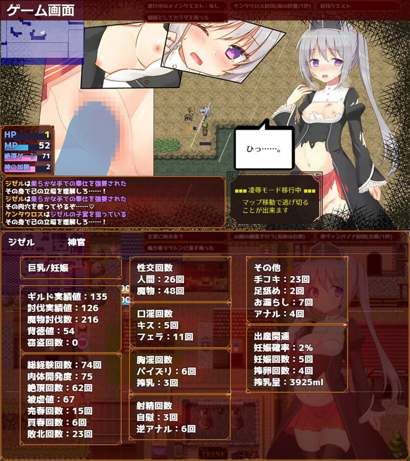 未亡人神官ジゼルは身体を売っても仇を討ちたいのサンプル画像 6