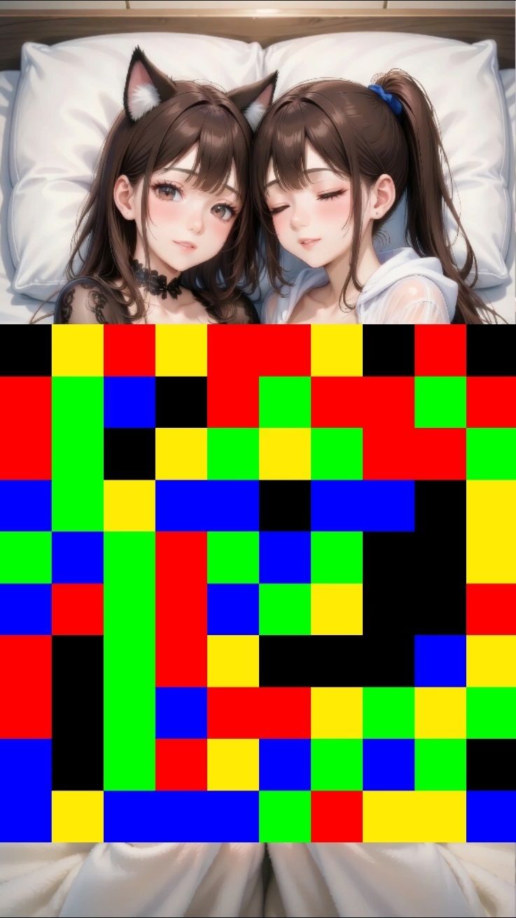 【 シームレス動画・着エロに特化！】もざ消し！ パート4 〜モザイク風ブロックをなぞって消す爽快パズルゲーム〜 (dgame jp-002)
