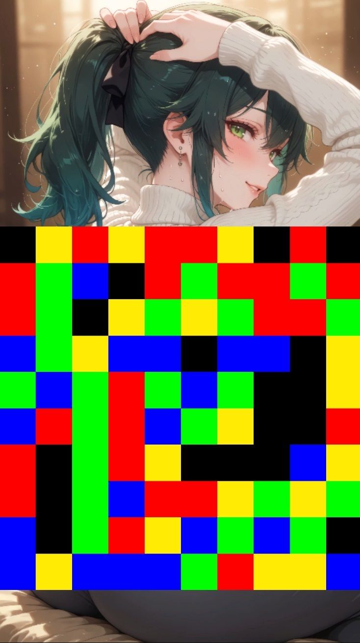 【 シームレス動画・着エロに特化！】もざ消し！ パート4 〜モザイク風ブロックをなぞって消す爽快パズルゲーム〜 (dgame jp-003)