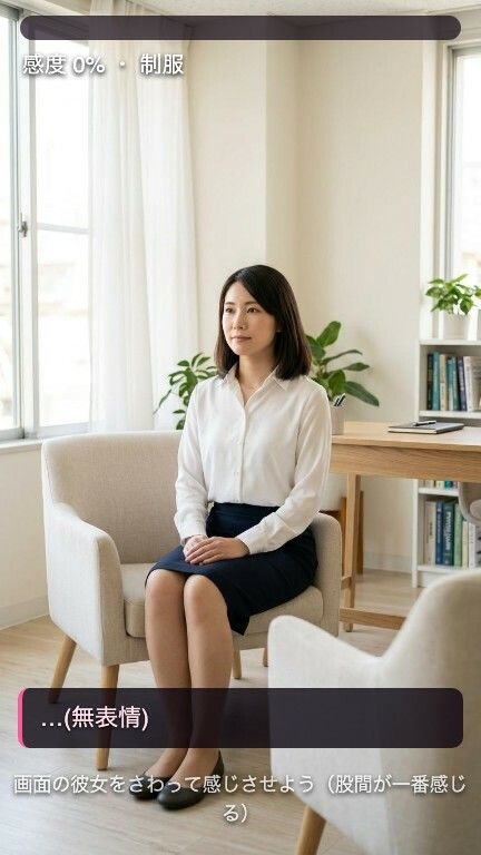 【実写級おさわり】無表情カウンセラーは何をされても顔を変えない 〜でも感度メーターは嘘をつけない〜のサンプル画像 2