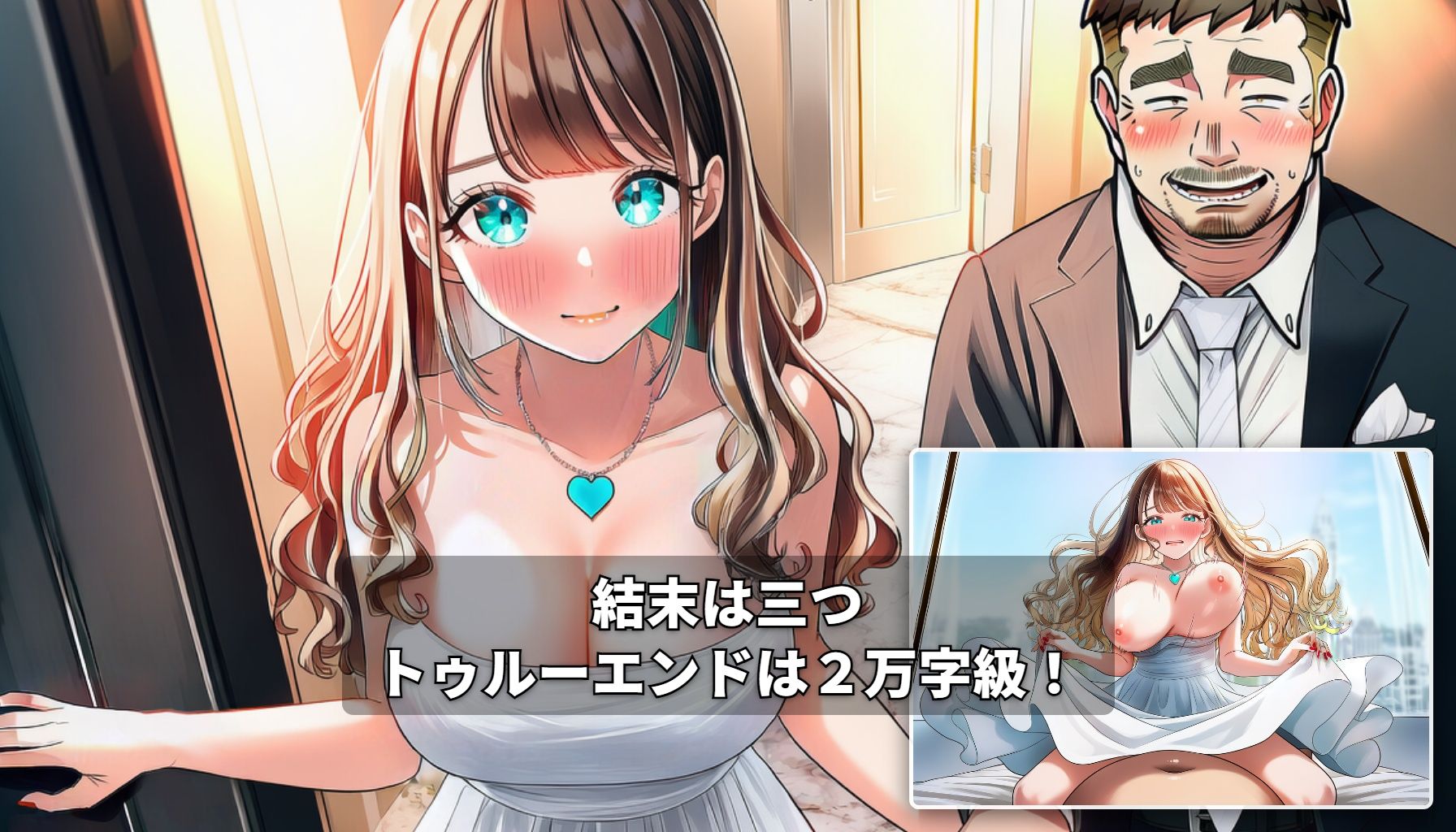 【GAME】ターコイズアイズの巨乳ハーフ彼女がおじさんに寝取られた話 画像7