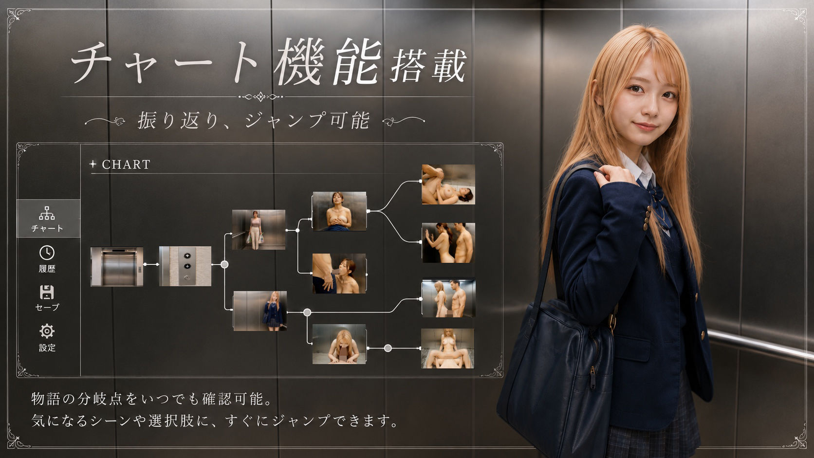 【フル実写動画】密室エレベーターに閉じ込められヤリマン巨乳人妻/ギャル/アイドルと中出しセックスした件のサンプル画像 6