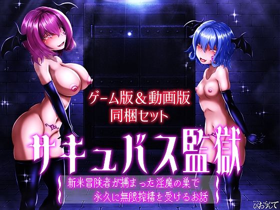 【ゲーム版&動画版 同梱セット】サキュバス監獄 新米冒険者が捕まった淫魔の巣で永久に無限搾精を受けるお話のサンプル画像 1