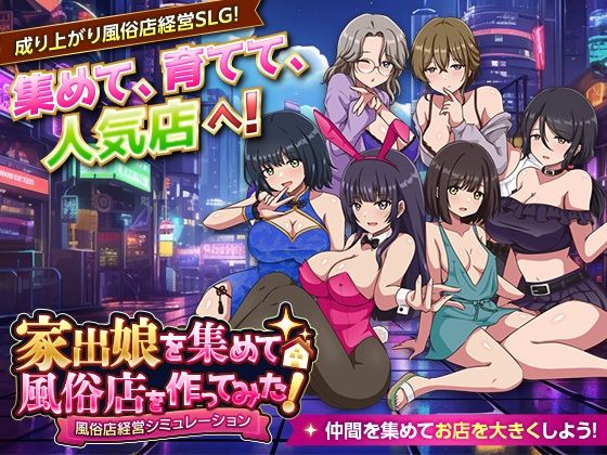 《d_801792》家出娘を集めて風俗店を作ってみた！  風俗店経営シミュレーションのパッケージ画像