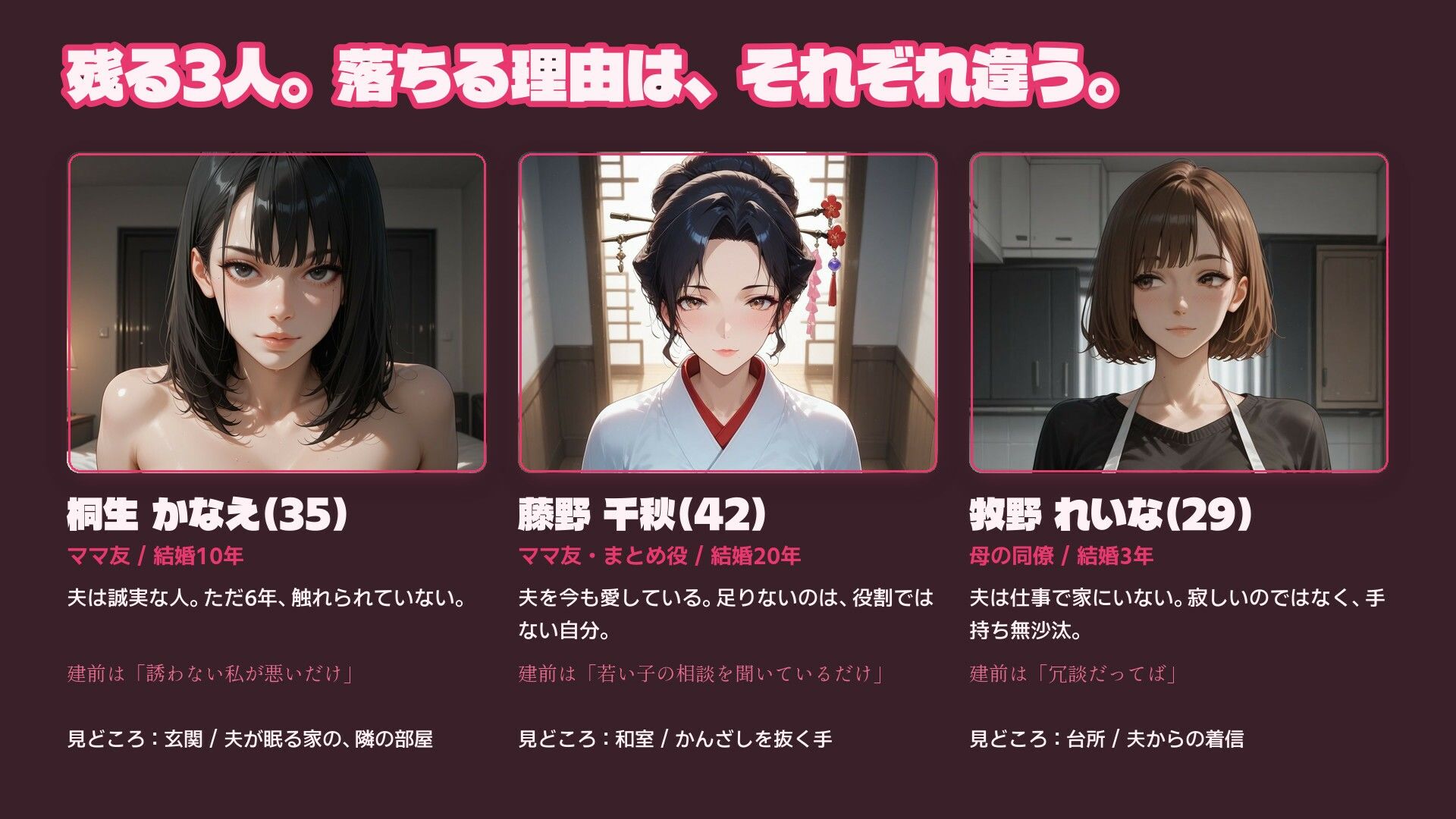 親友の母と巨乳ママ友4人を口説き落とす30日〜人妻寝取りADV〜のサンプル画像 6