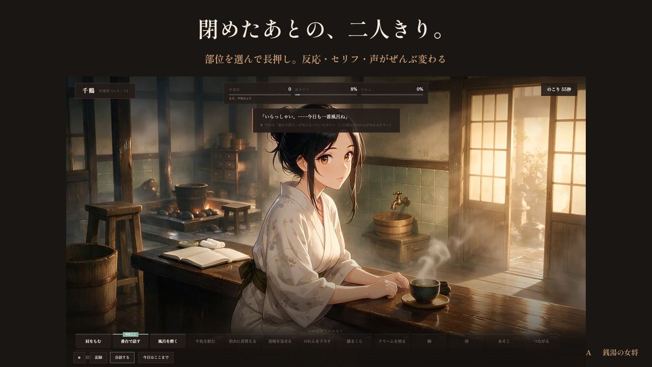 銭湯の女将 〜のれんが下りたあと〜のサンプル画像 2