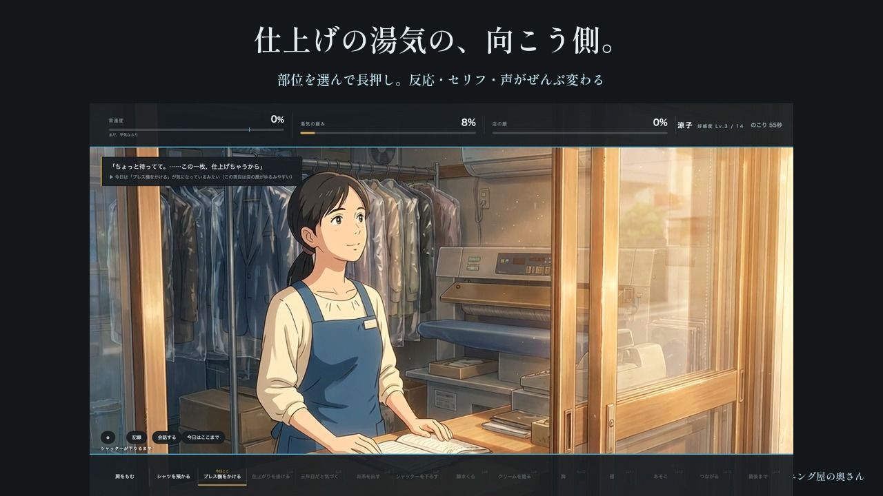 俺のシャツの畳み方を覚えている奥さん 〜クリーニング屋に通って三年目の夜〜のサンプル画像 2