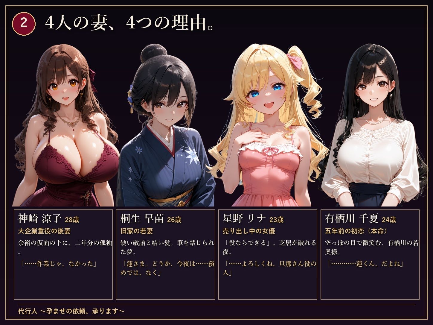 代行人 〜孕ませの依頼、承ります〜のサンプル画像 3
