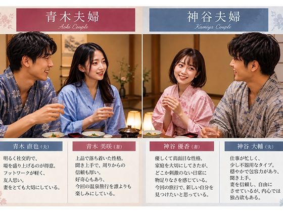 【第二話】今夜、妻を交換します。大人の温泉修学旅行。のサンプル画像 1