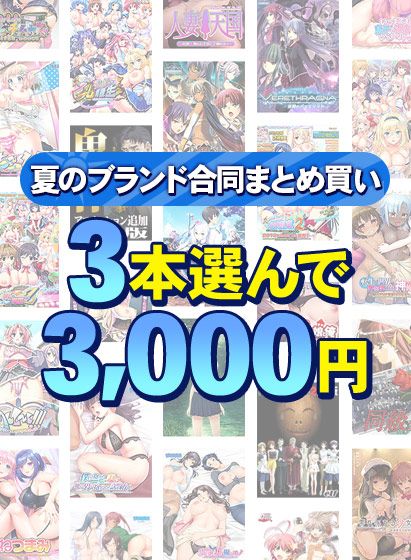 【アダルトゲーム】【まとめ買い】1，600作品以上から3本選んで3，000円！夏のブランド合同まとめ買い
